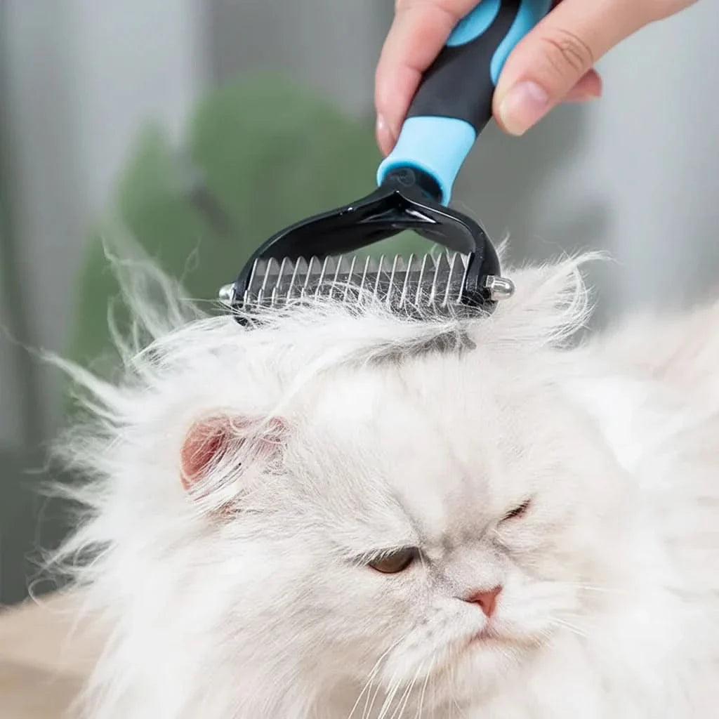 Two-Sided Shedding Brush for Dogs and Cats