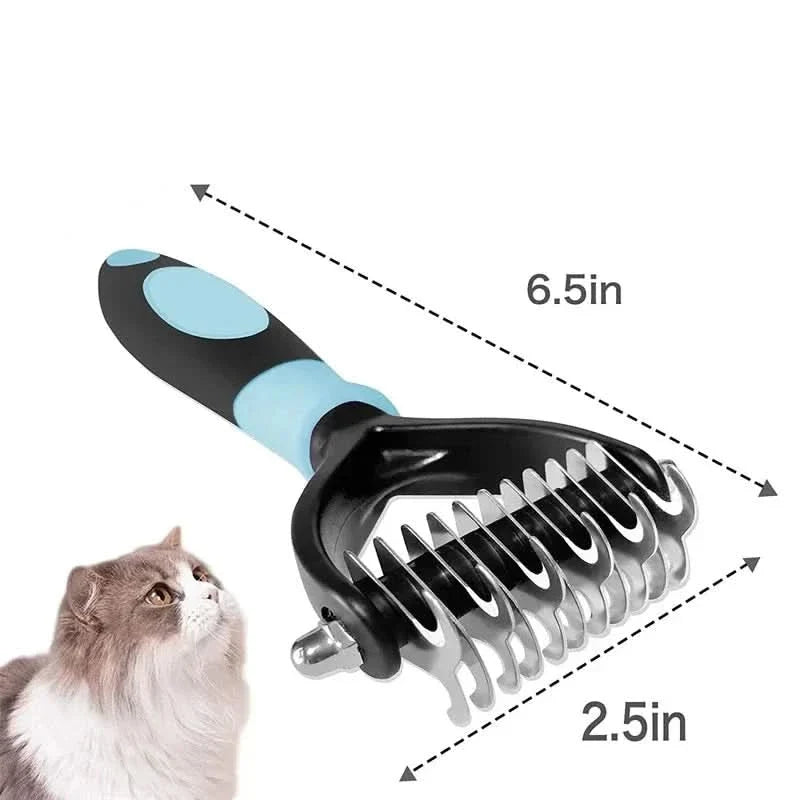 Two-Sided Shedding Brush for Dogs and Cats