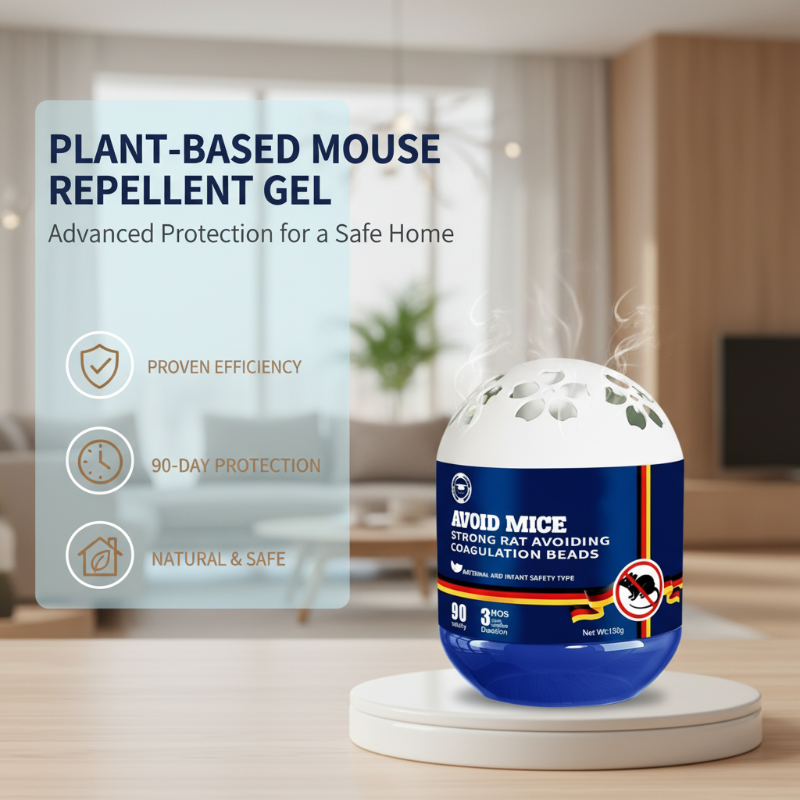 Natural Rodent Repellent Gel | Fresh Mint & Chili Scent | Easy Application | PestGuard