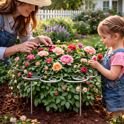 Elegant Metal Plant Support | Handcrafted & Weatherproof