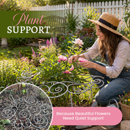 Elegant Metal Plant Support | Handcrafted & Weatherproof