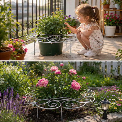Elegant Metal Plant Support | Handcrafted & Weatherproof
