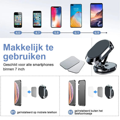 Magnetic Car Phone Mount | Strong Magnet Holder for Safe Driving
