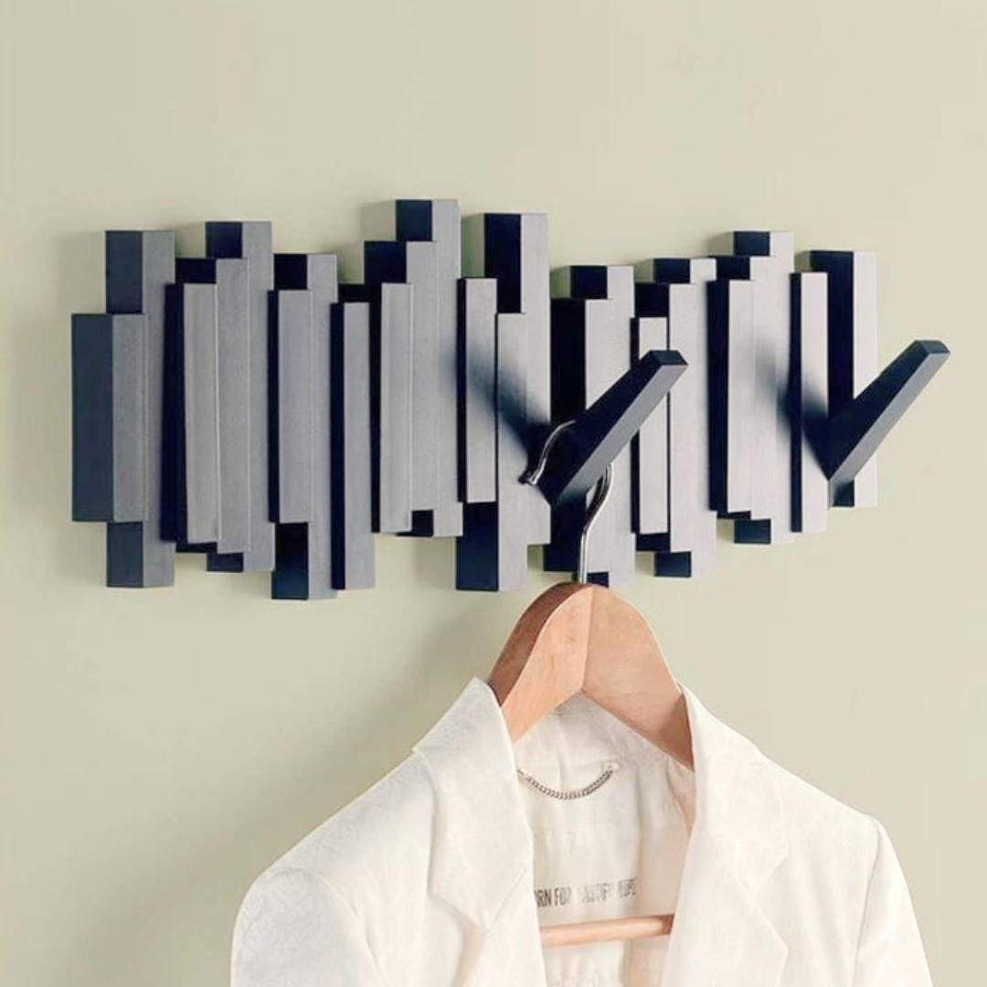 Stylish Wall-Mounted Piano Coat Rack for Elegant Organization