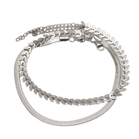 Twin Anklet Silver