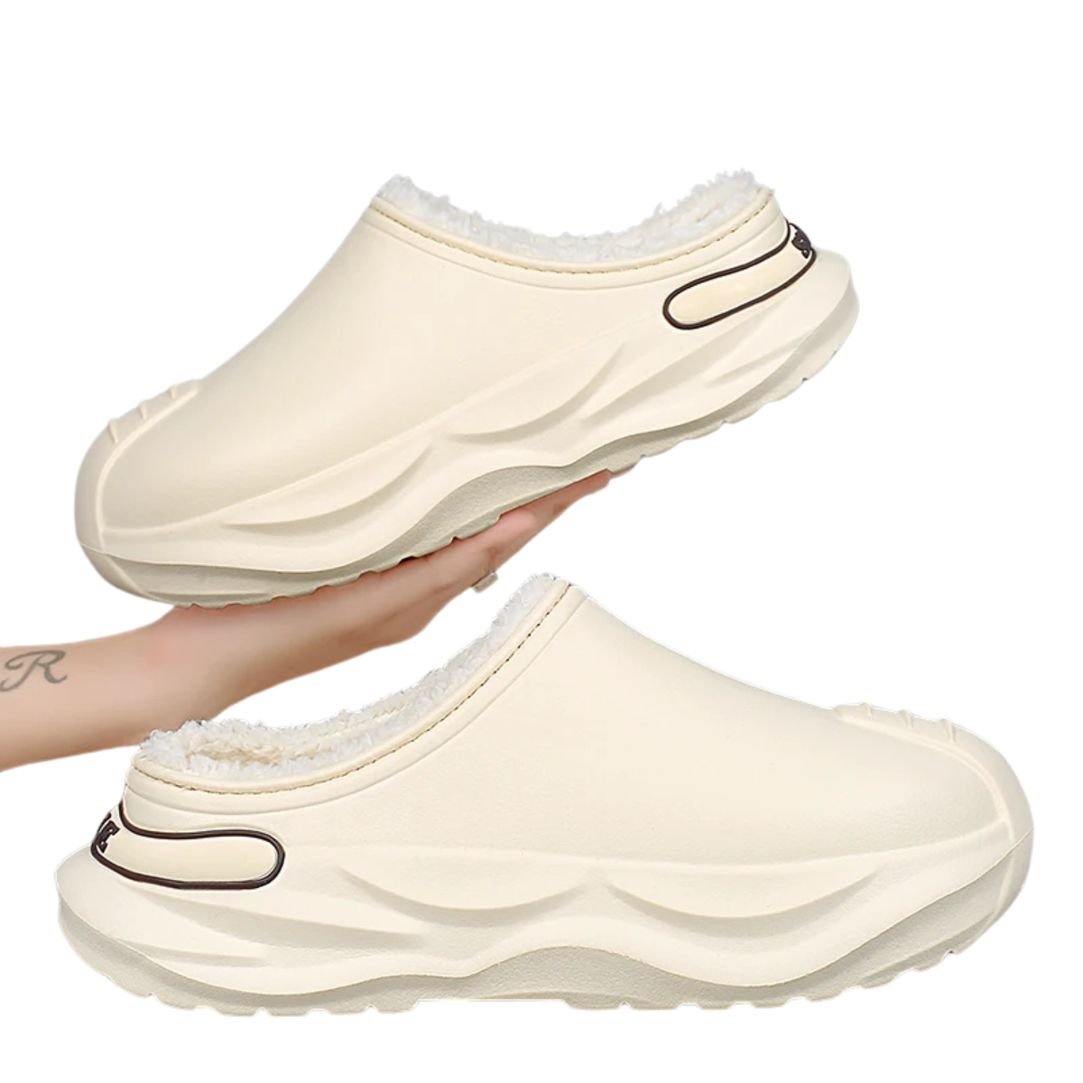 Classic Lined Clogs for Men – Warm Winter Slippers