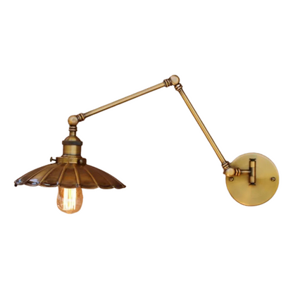 Wall Lamp with Swing Arm in Vintage Industrial Style