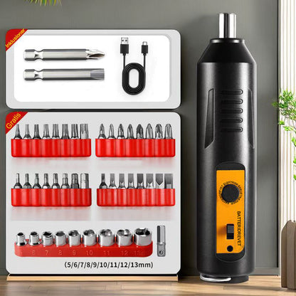 Cordless Electric Screwdriver Set for Effortless Assembly