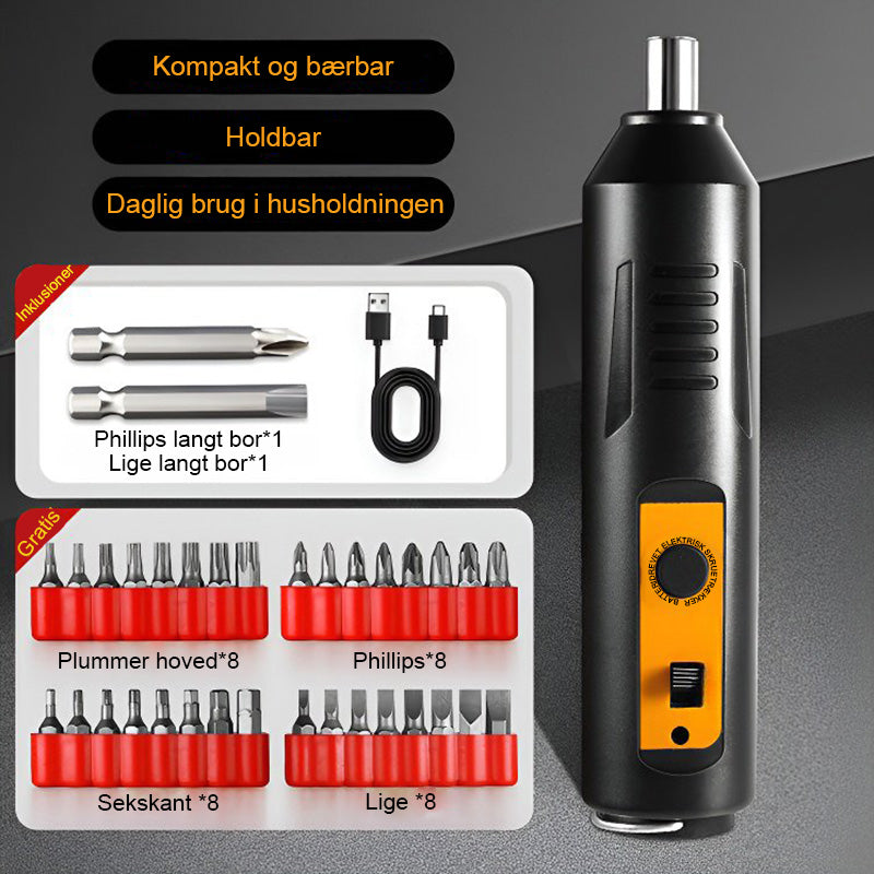 Cordless Electric Screwdriver Set for Effortless Assembly
