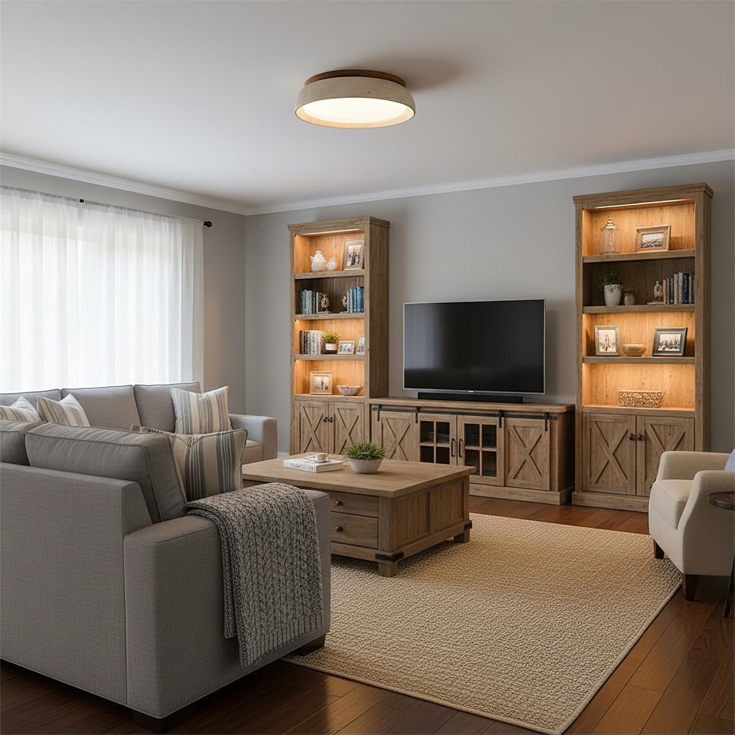 Modern Ceiling Lights with Round LED Design for Stylish Interiors