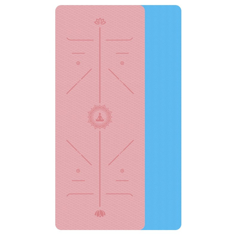 Non-Slip TPE Yoga Mat for Environmental Fitness and Gymnastics