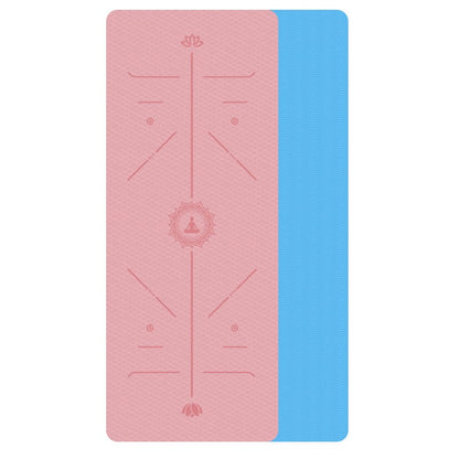 Non-Slip TPE Yoga Mat for Environmental Fitness and Gymnastics