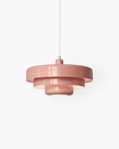Modern Statement Pendant Light in Retro Orange Design