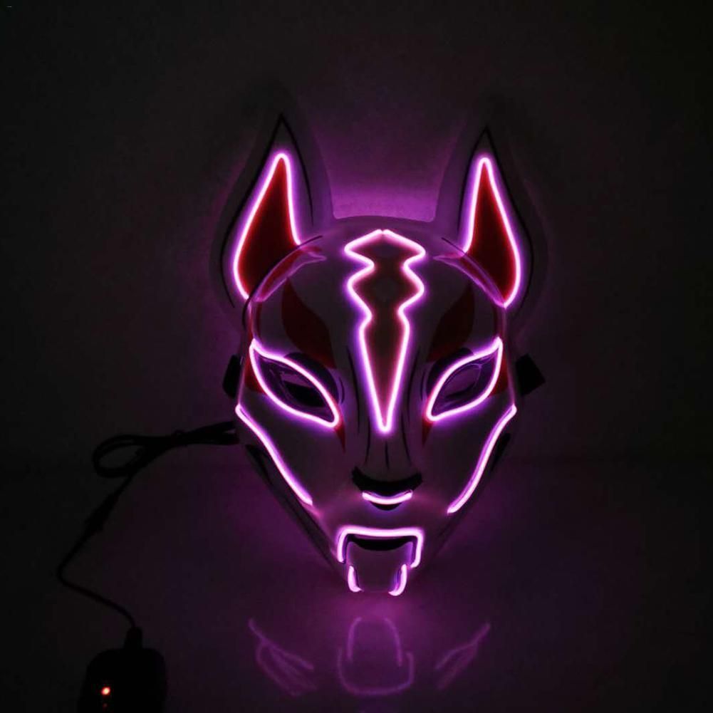 Illuminated Fox Mask - Enhanced LED Costume Accessory