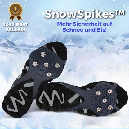 Anti-Slip Spikes for Snow | 5-Tooth Steel Traction | Rubber & Manganese Steel