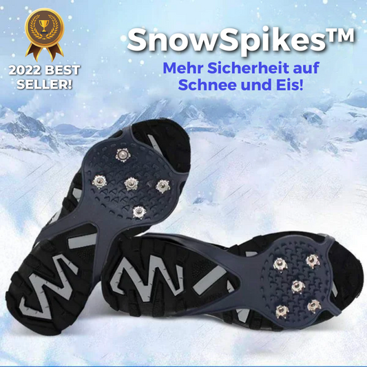 Anti-Slip Spikes for Snow | 5-Tooth Steel Traction | Rubber & Manganese Steel
