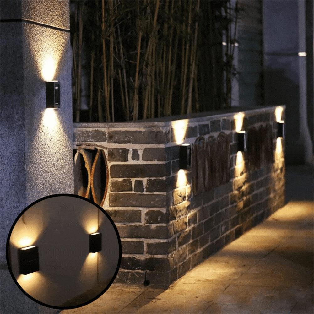 LED Solar Wall Light | Warm White | Wireless & Energy Efficient | IP65