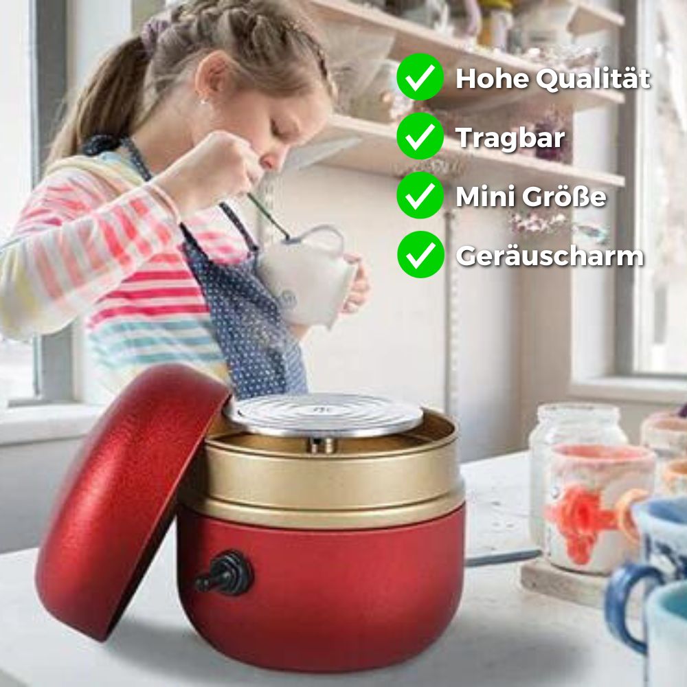 Mini Pottery Wheel for Kids and Adults | Creative Fun & Crafts at Home