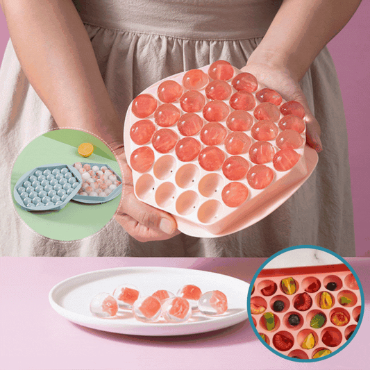 Creative Sphere Ice Cube Tray | 37-Cavity, Leak-Proof & Food Safe