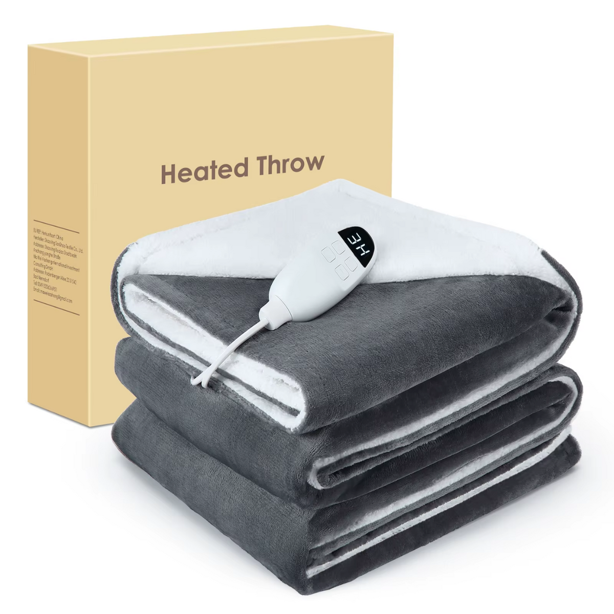 Cozy Electric Throw Blanket for Home Use