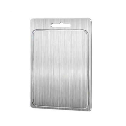 Stainless Steel Kitchen Cutting Board with Dual-Sided Design