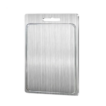Stainless Steel Kitchen Cutting Board with Dual-Sided Design
