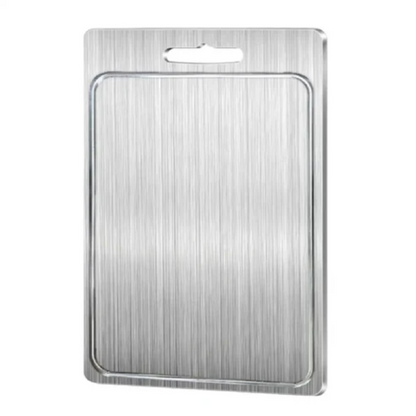 Stainless Steel Kitchen Cutting Board with Dual-Sided Design