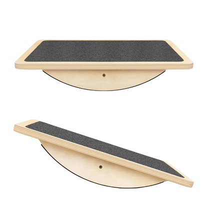 Non-Slip Surface Balance Board Made of Solid Wood