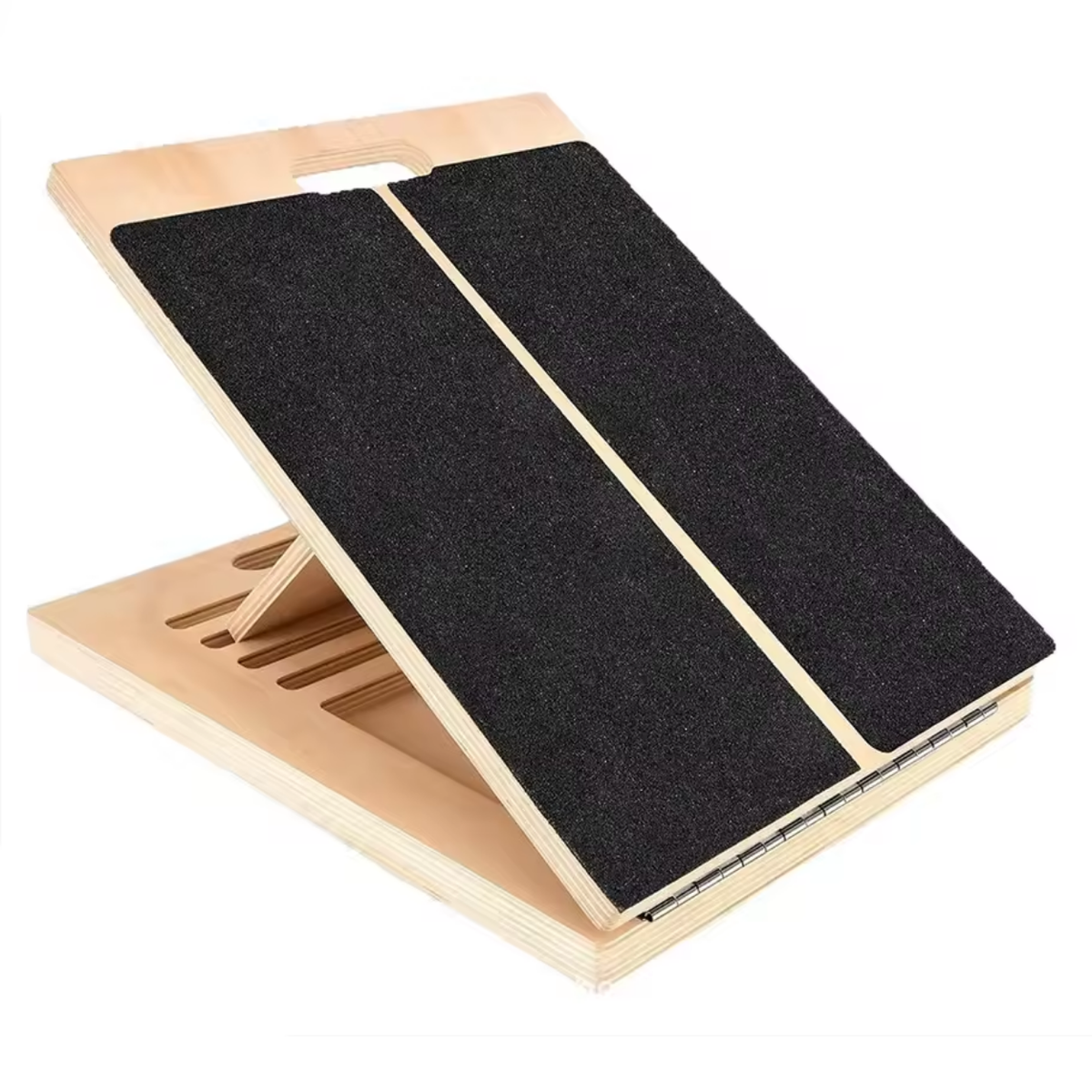 Wooden Incline Board for Stretching and Muscle Enhancement – Adjustable