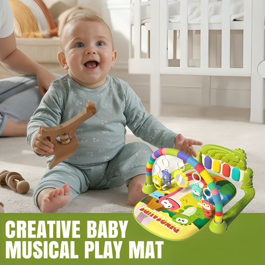 Colorful Harmony Play Mat | Ignite Your Baby's Senses with Sound and Light!