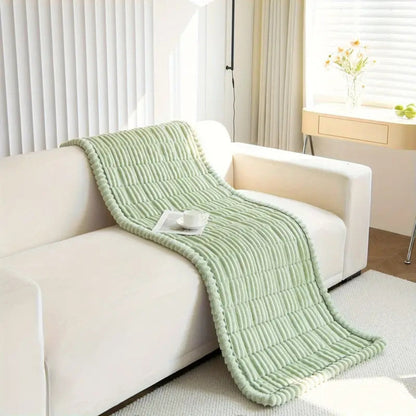 Soft Flannel Sofa Cover – Washable, Anti-Slip, Pleated Design