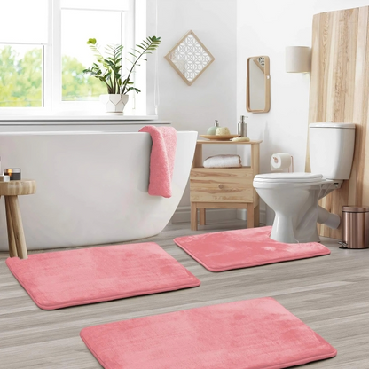 Non-Slip Bath Mat with Soft Memory Foam