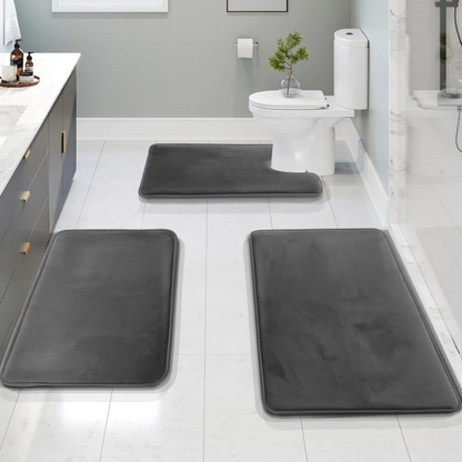 Non-Slip Bath Mat with Soft Memory Foam
