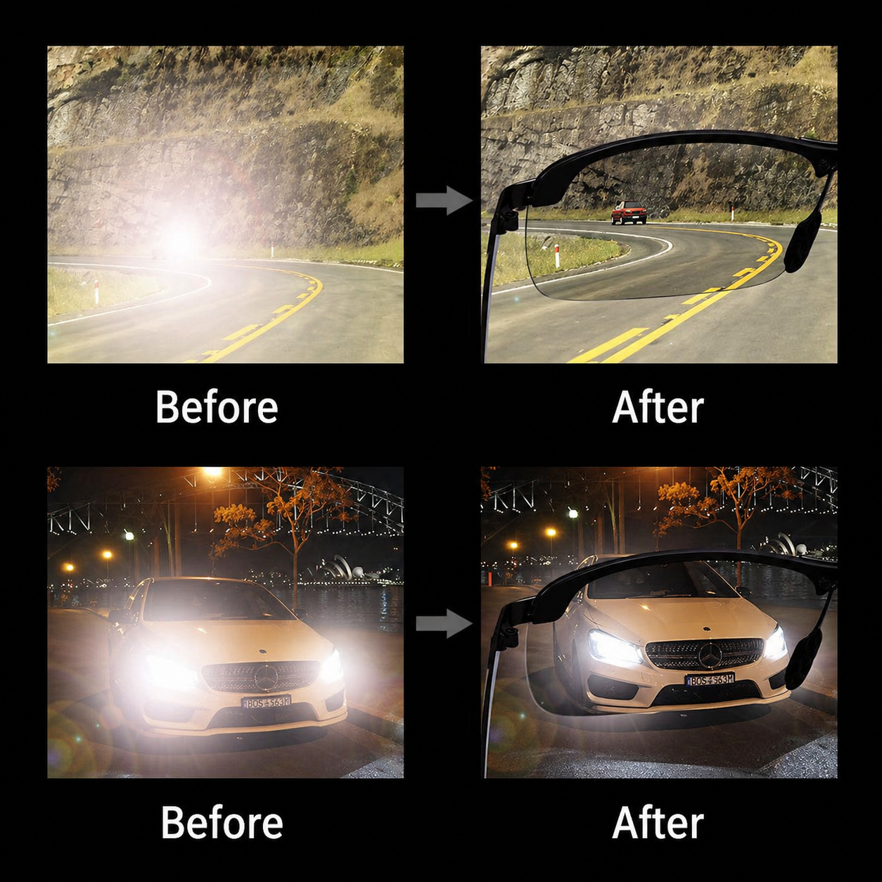 Adaptive Sports Sunglasses | UV400 Protection | Semi-Rimless Design