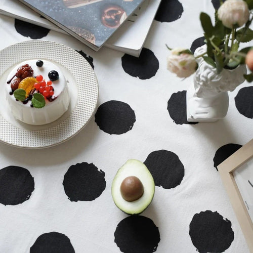 Chic Dot Tassel Table Cover for Every Occasion
