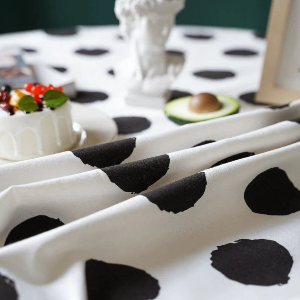 Chic Dot Tassel Table Cover for Every Occasion