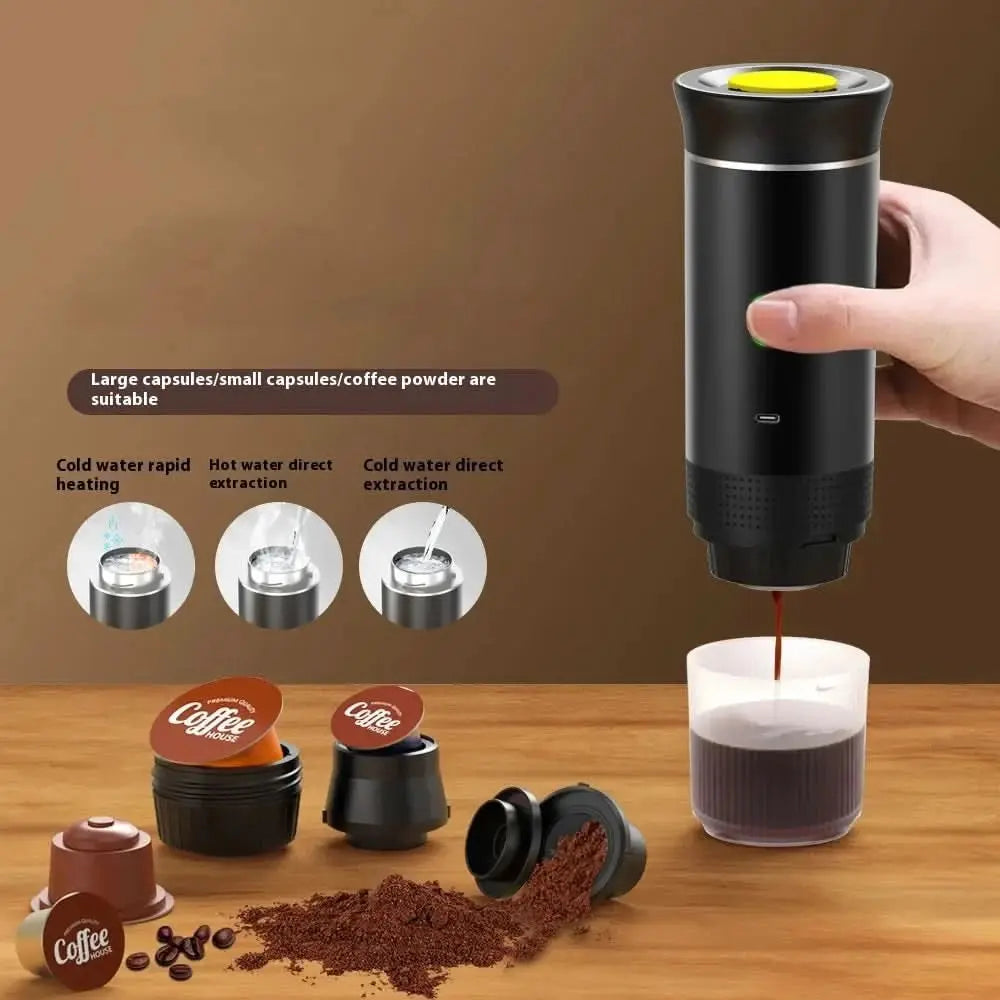 On-the-Go Espresso Wizard: Your 3-in-1 Coffee Companion