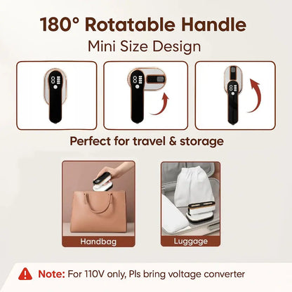 Portable Handheld Garment Steamer with Water Tank