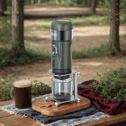 Wireless 15-Bar Coffee Maker – Portable Espresso Machine for Nespresso, Dolce Gusto & Ground Coffee – Brew Hot or Cold Anywhere
