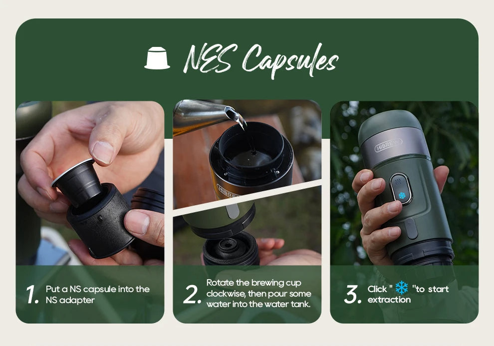 Wireless 15-Bar Coffee Maker – Portable Espresso Machine for Nespresso, Dolce Gusto & Ground Coffee – Brew Hot or Cold Anywhere
