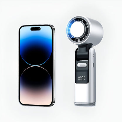 Compact Handheld Fan with Smart Digital Interface