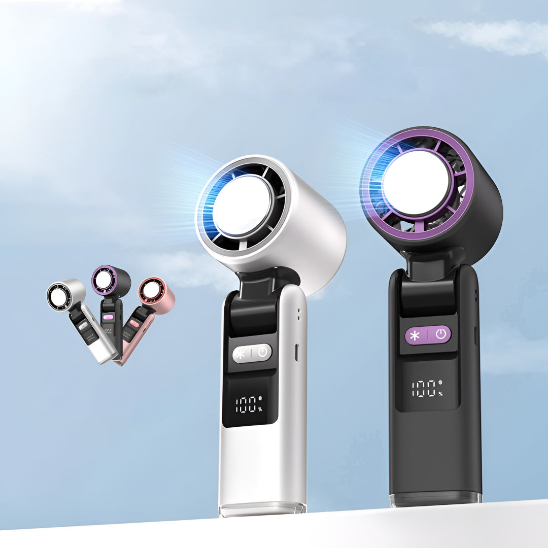 Compact Handheld Fan with Smart Digital Interface