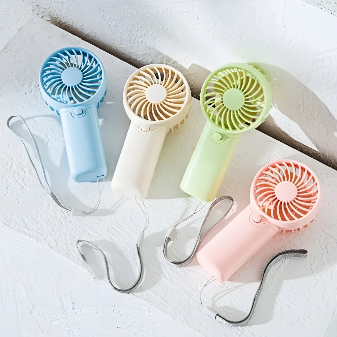 Compact Rechargeable Personal Breeze Fan for Home & Travel