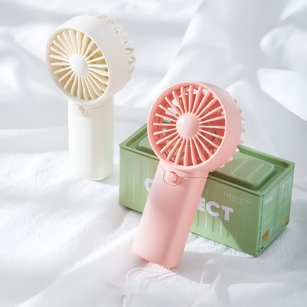 Compact Rechargeable Personal Breeze Fan for Home & Travel