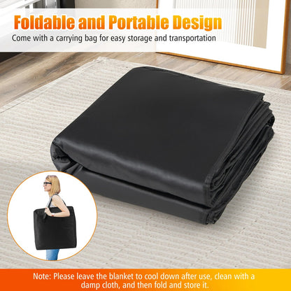 Foldable Waterproof Infrared Sauna Blanket 36 x 76 in | 6 Heat Settings, 86–176°F, Timer 1–60 Minutes, Armholes