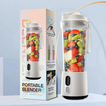 USB Rechargeable Smoothie Maker - Portable Blender with 4000mAh Battery