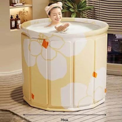 Adult Portable Bathtub - Compact Design for Home and Travel Use