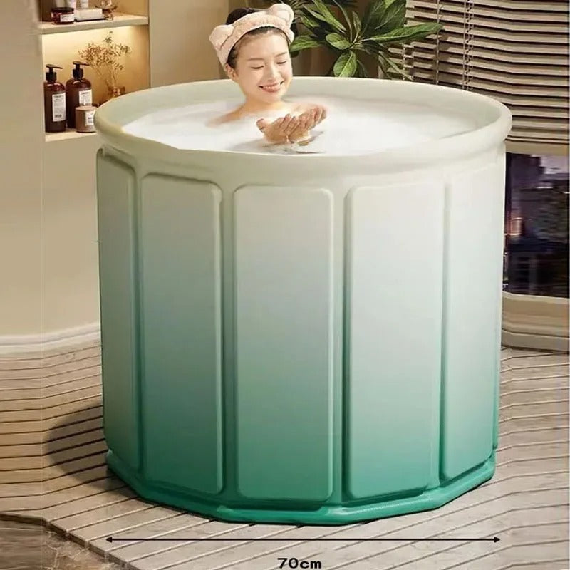Adult Portable Bathtub - Compact Design for Home and Travel Use