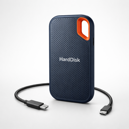 Slim External Solid State Drive – Portable USB C Backup Storage