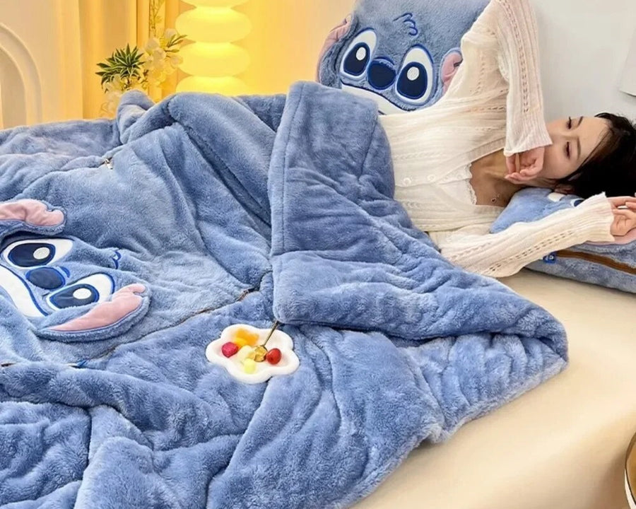 CozyNest Blanket and Pillow Set for Comfortable Home Use